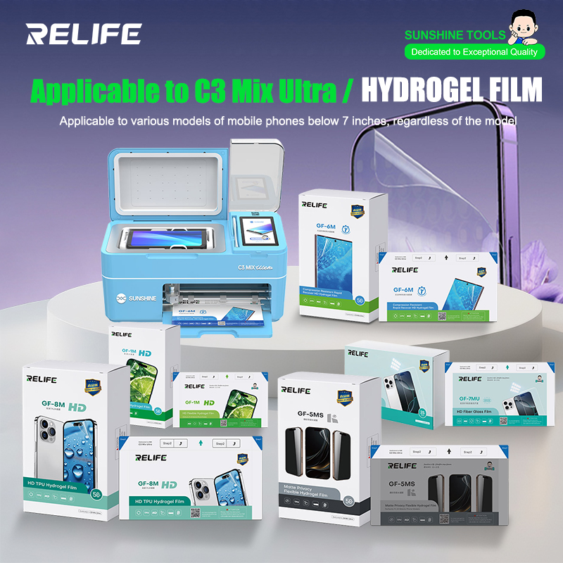 RELIFE GF-1M GF-5MS HD TPH Hyd - Screen Protector Cutter review and price