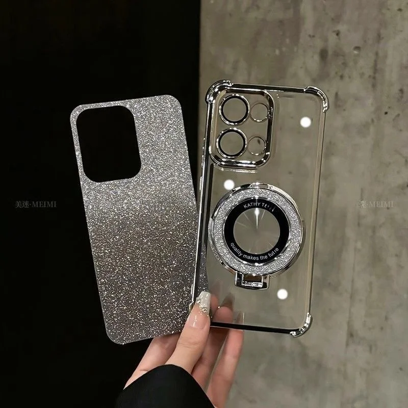 Glitter Mirror Holder Case For - Vivo Y28 review and price